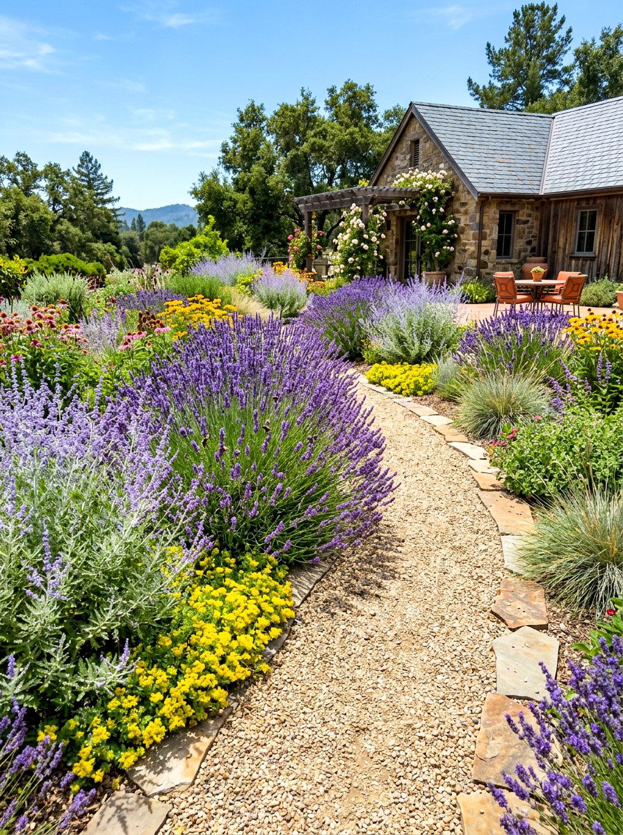 Drought Tolerant Pollinator Garden - 30 pollinator border ideas
