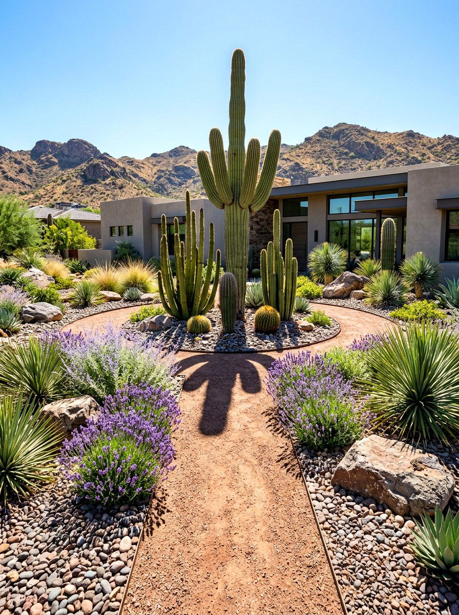 Drought Tolerant Xeriscape - 30 front lawn landscaping ideas