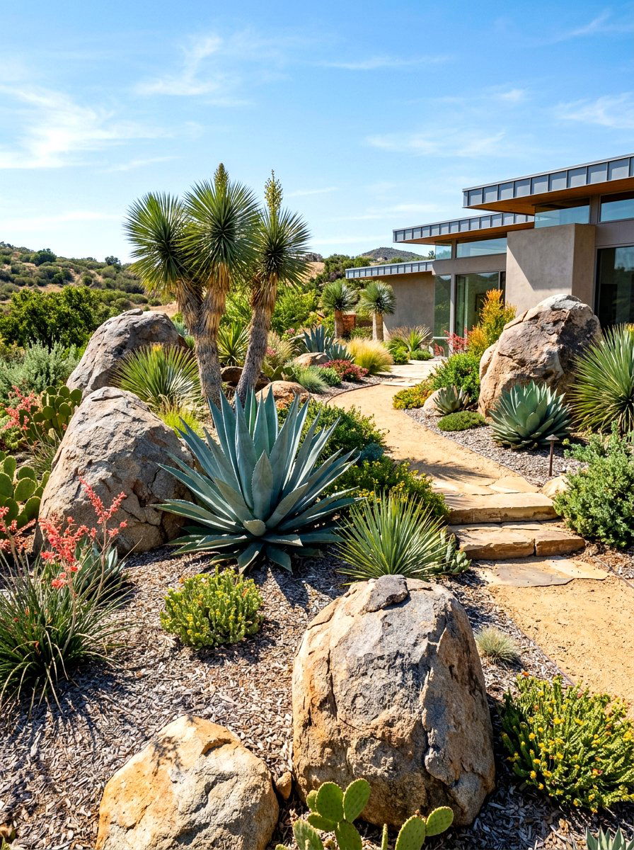 Drought Tolerant Xeriscape - 30 front garden ideas