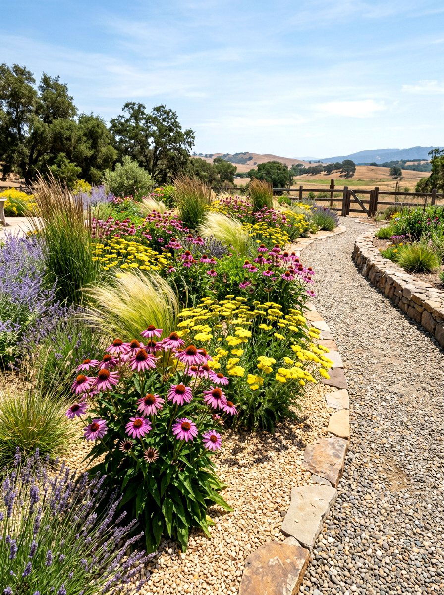 Drought tolerant flower garden - 30 cottage cutting garden ideas