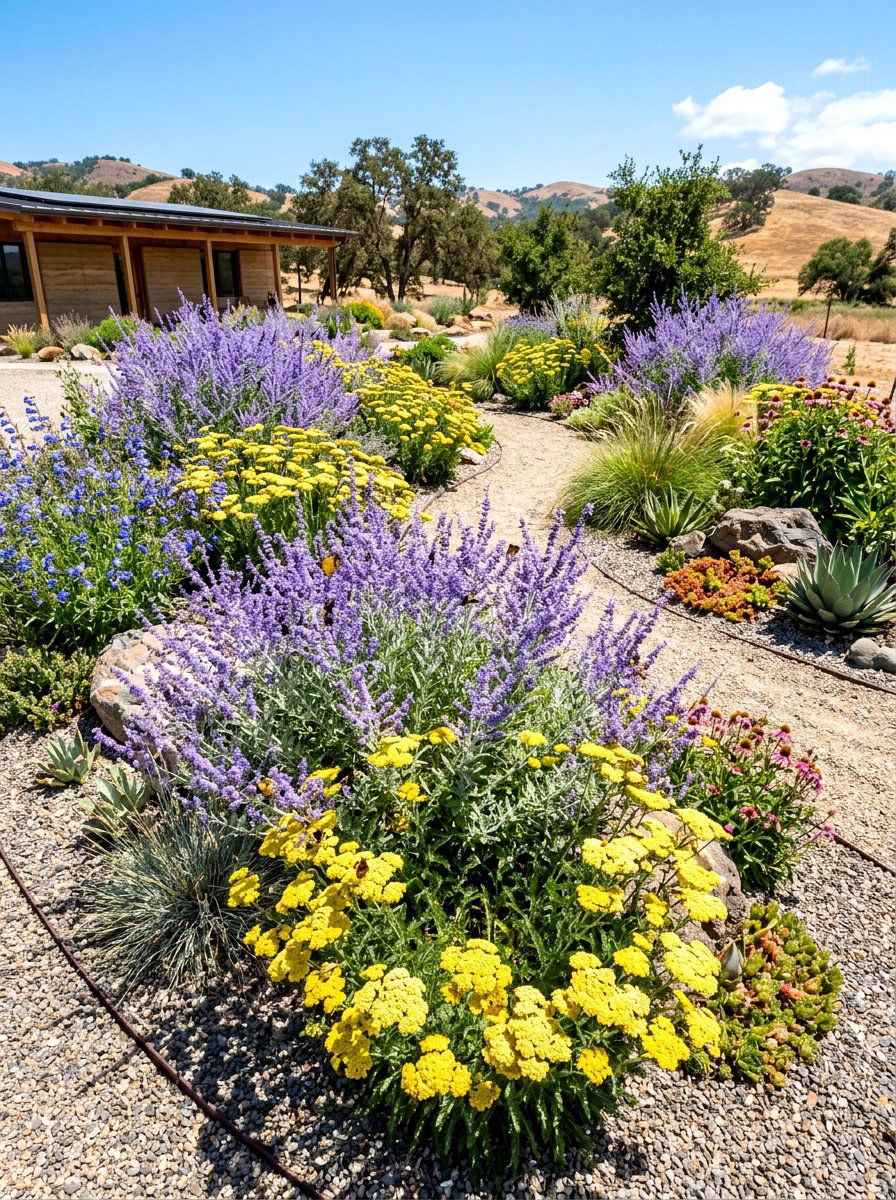 Drought tolerant pollinator garden - 30 bee garden border ideas