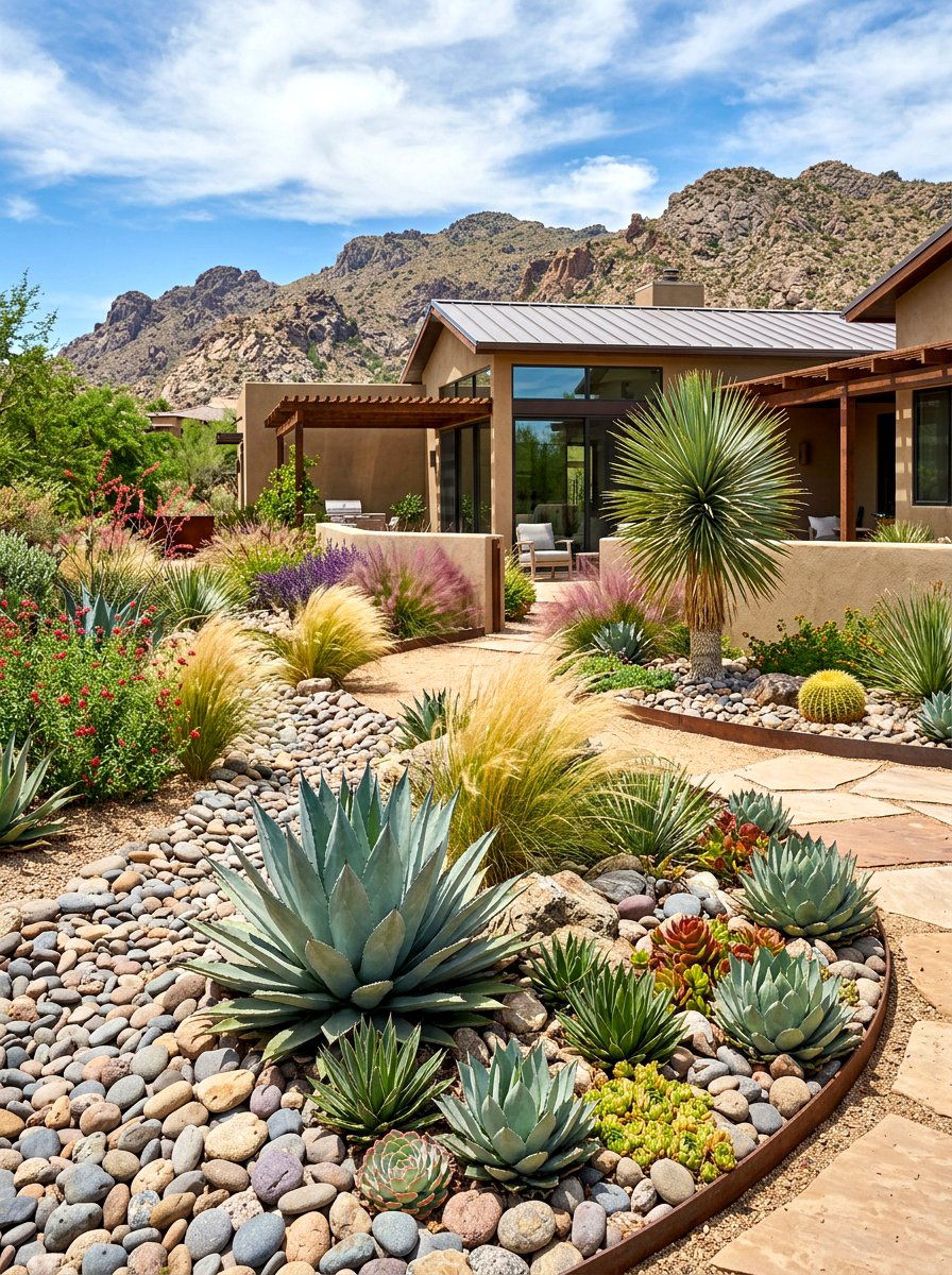 Drought tolerant xeriscaping - 30 curb appeal landscaping ideas