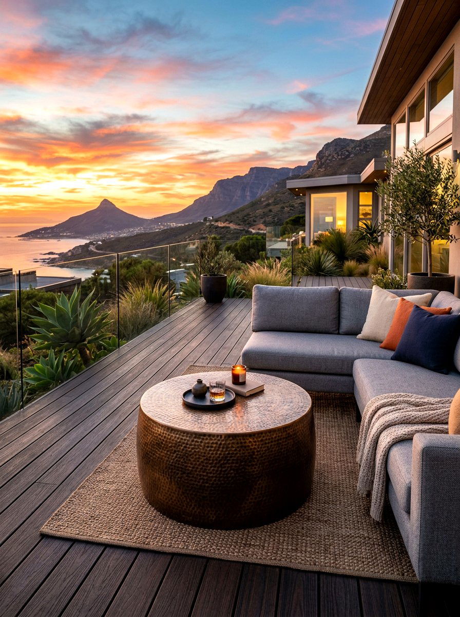 Drum Coffee Table - 30 outdoor coffee table ideas