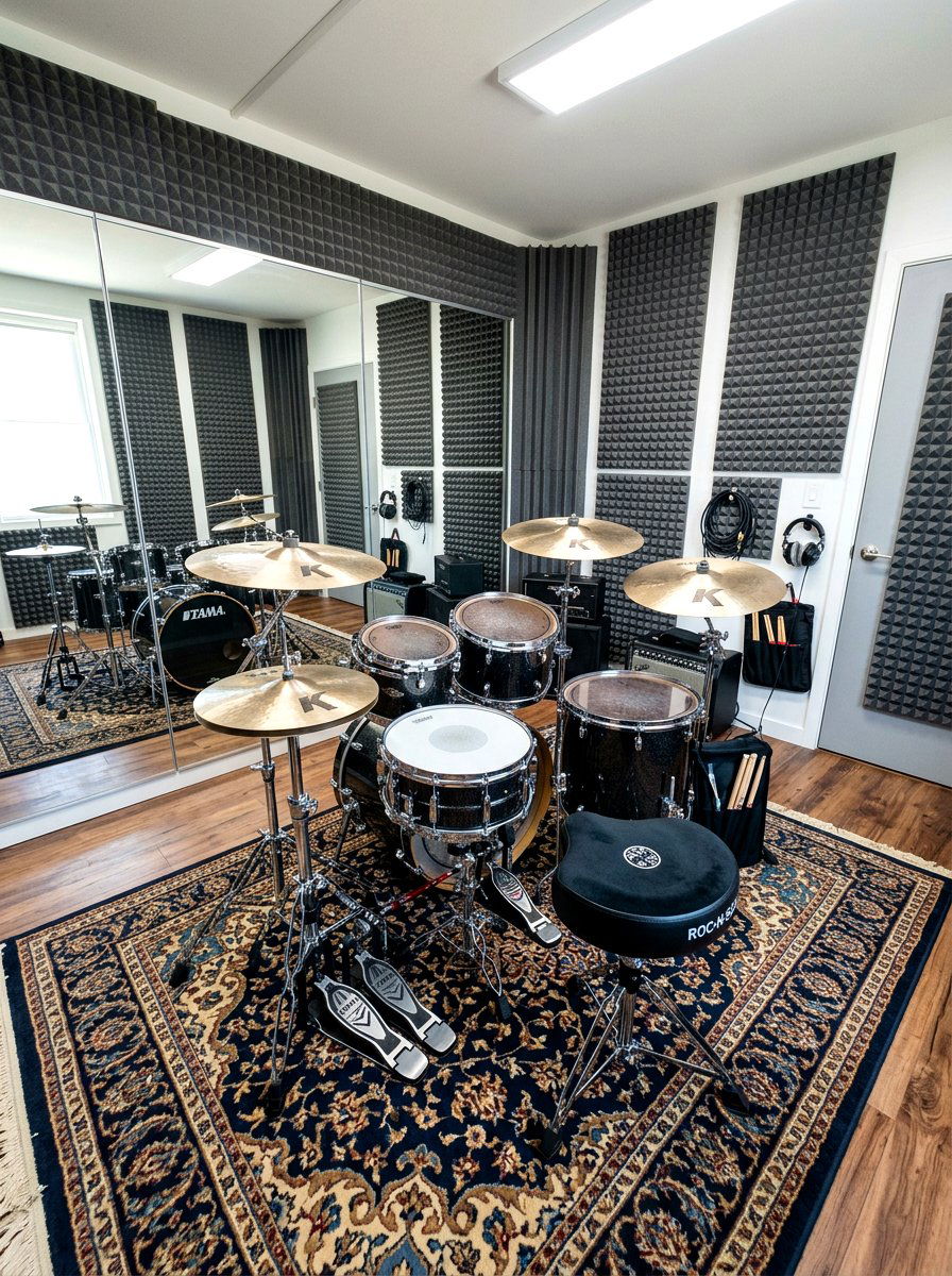 Drum room setup - 30 music room ideas