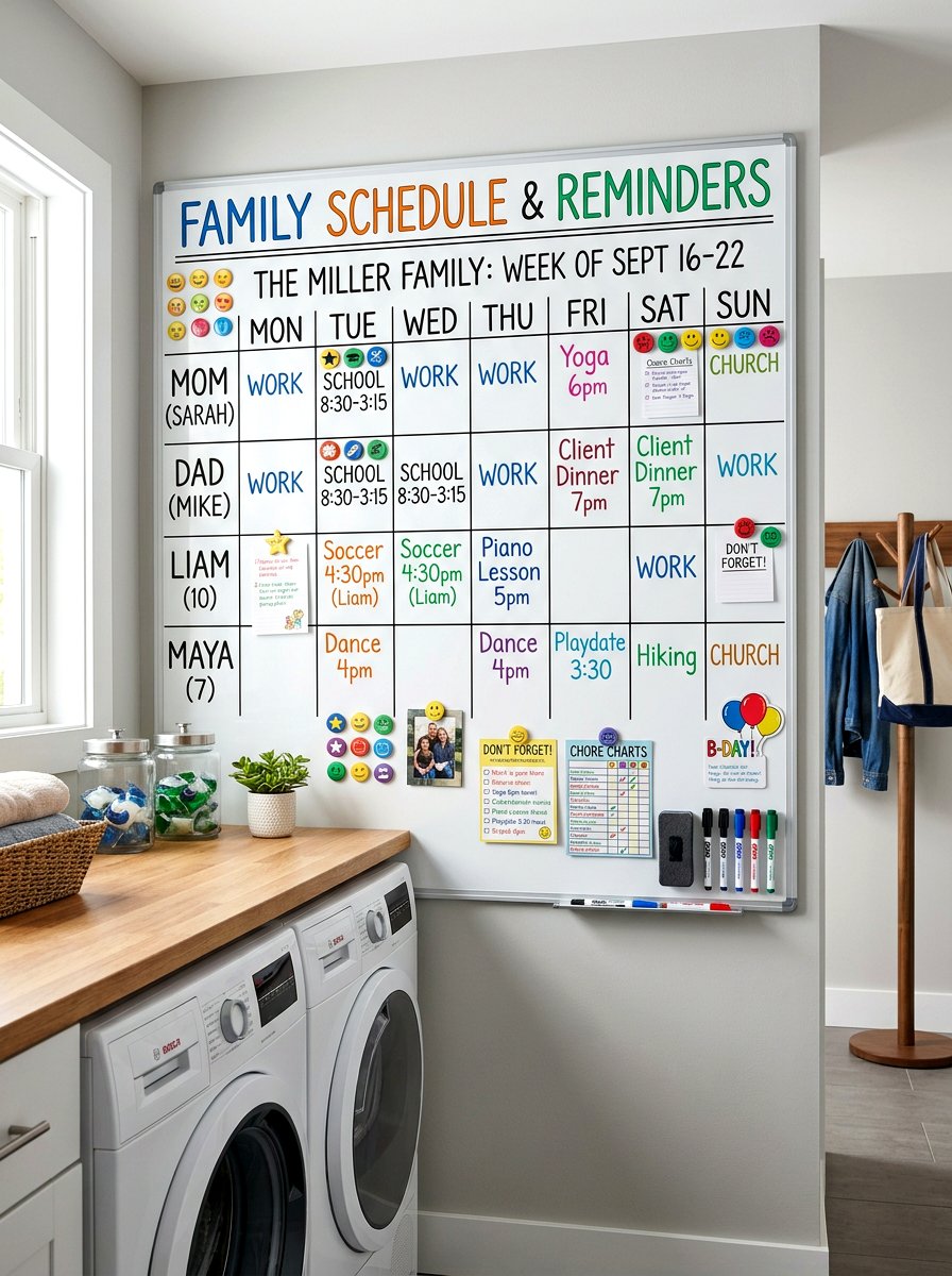Dry Erase Whiteboard - 30 command center ideas