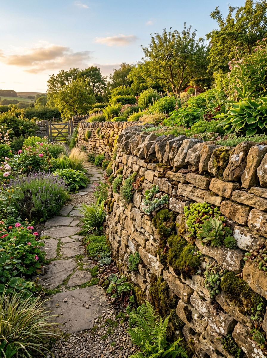 Dry Stack Stone Retaining Wall - 30 stone retaining wall ideas
