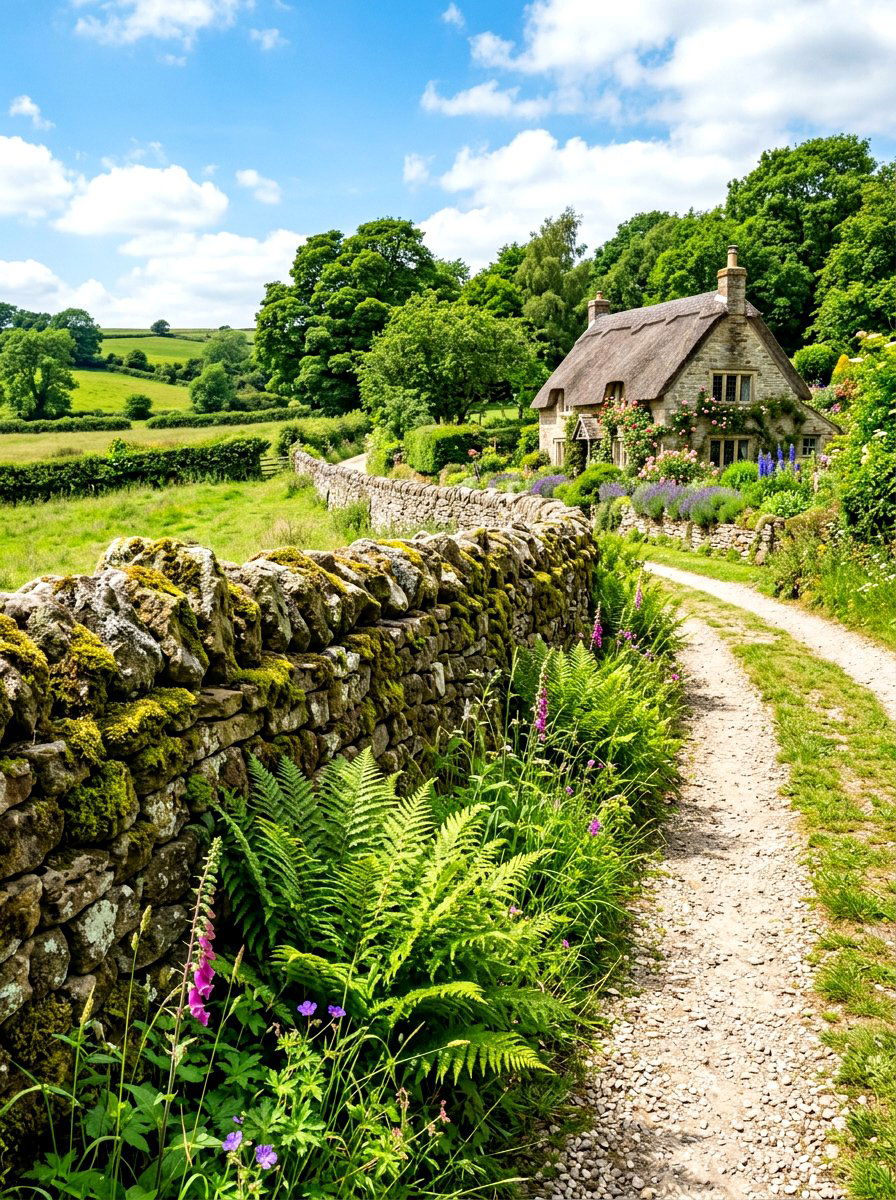 Dry Stone Wall - 30 garden wall ideas