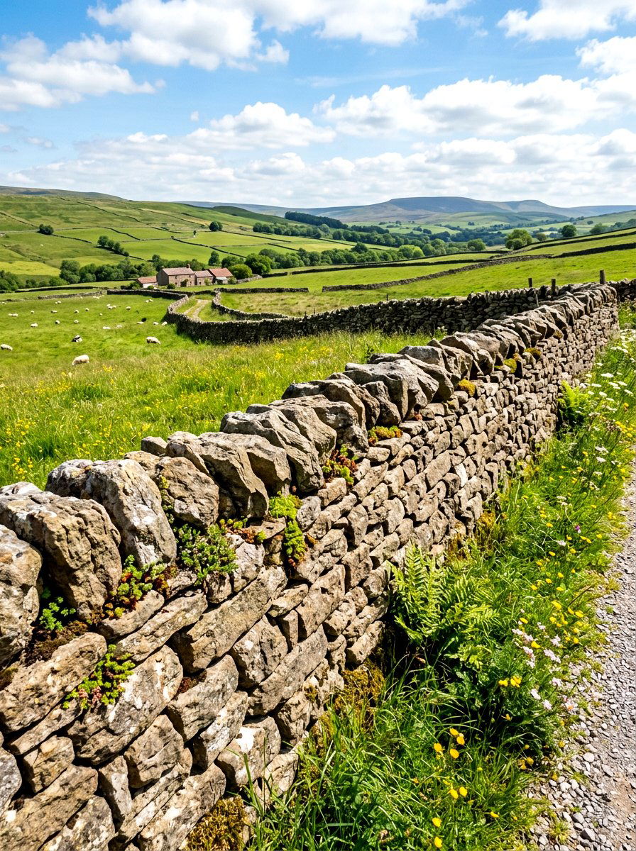 Dry stone wall - 30 rustic garden ideas