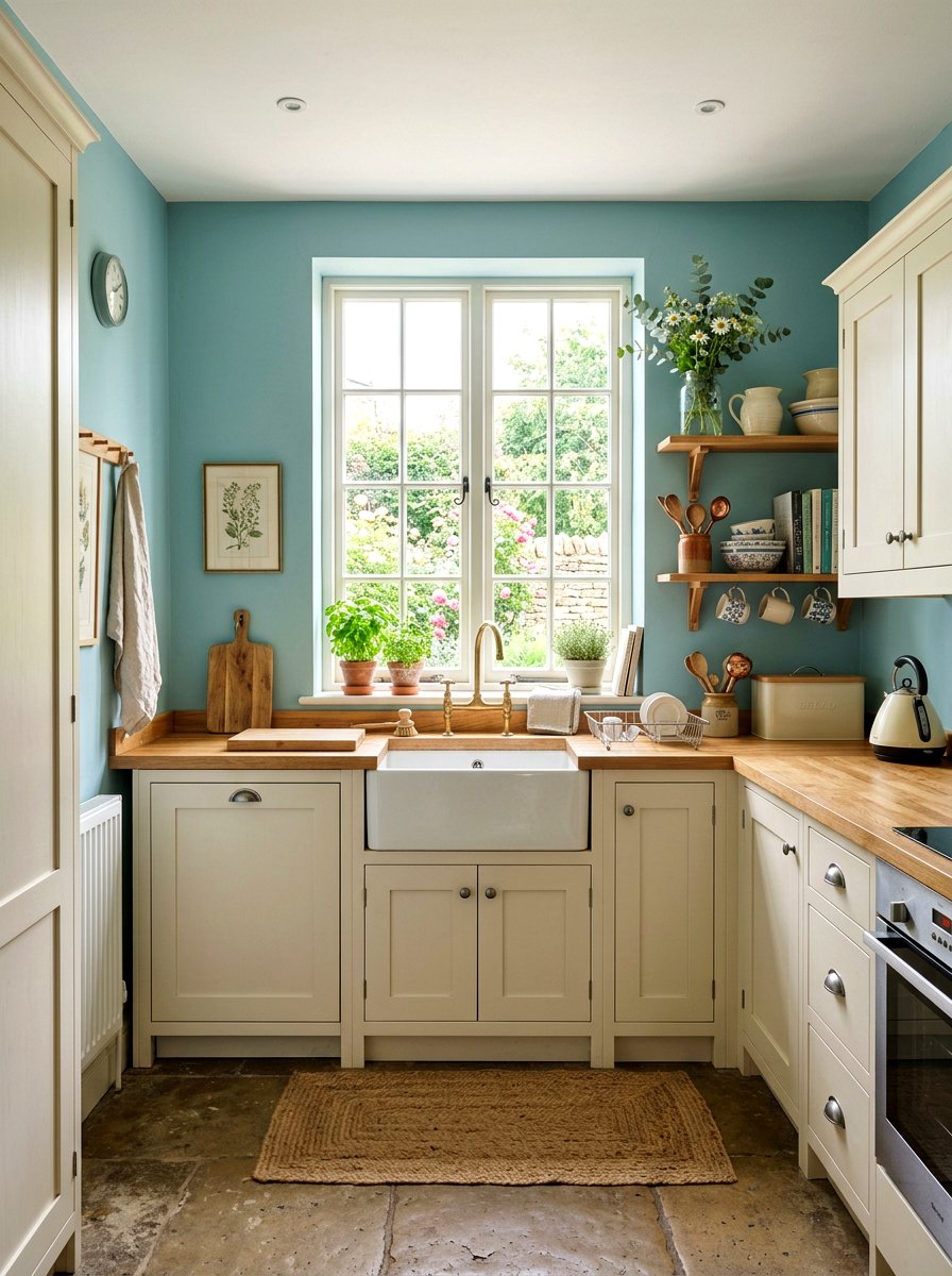 Duck Egg Blue Kitchen Wall - 30 kitchen wall color ideas