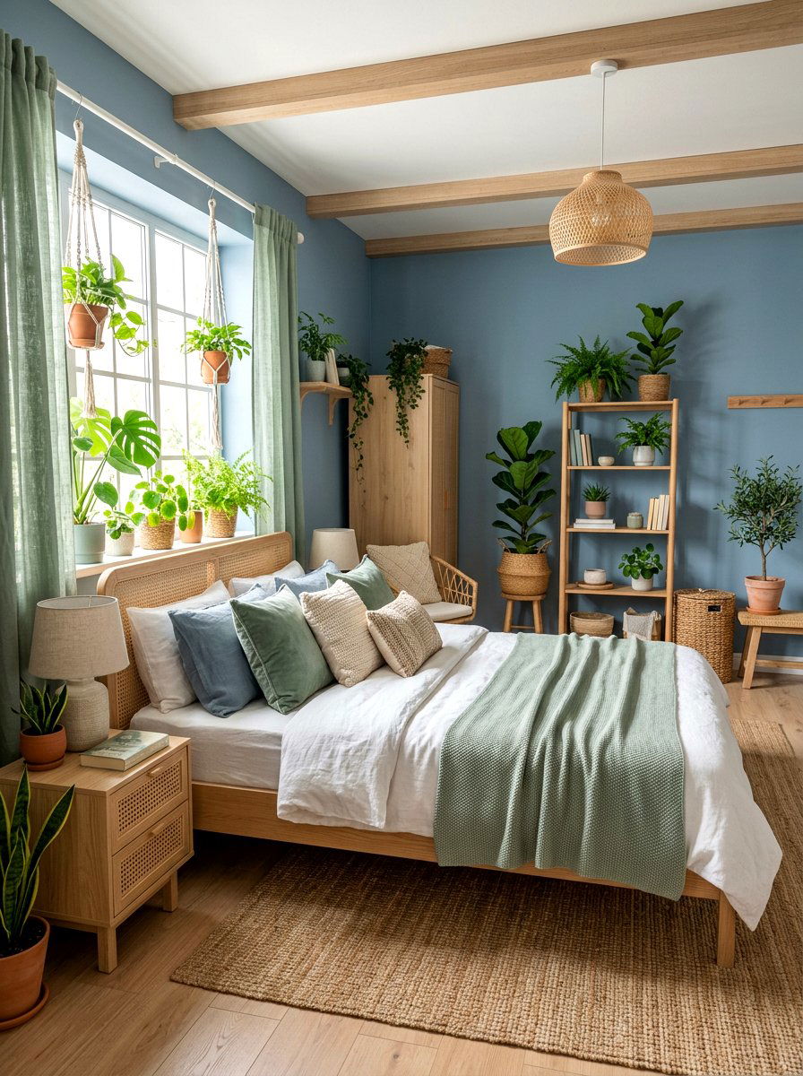 Dusty Blue And Sage Green Bedroom - 30 dusty blue bedroom ideas
