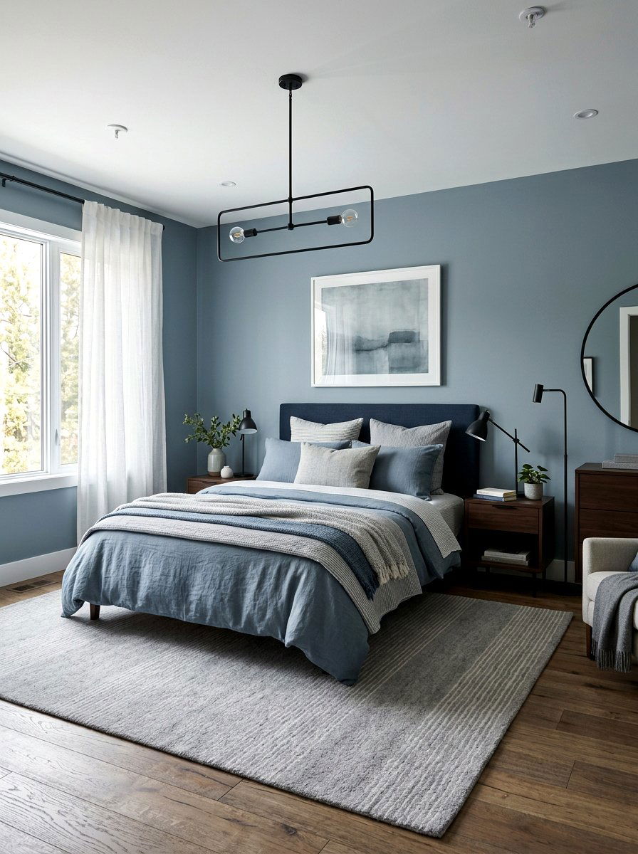 Dusty Blue Bedroom - 30 blue bedroom ideas