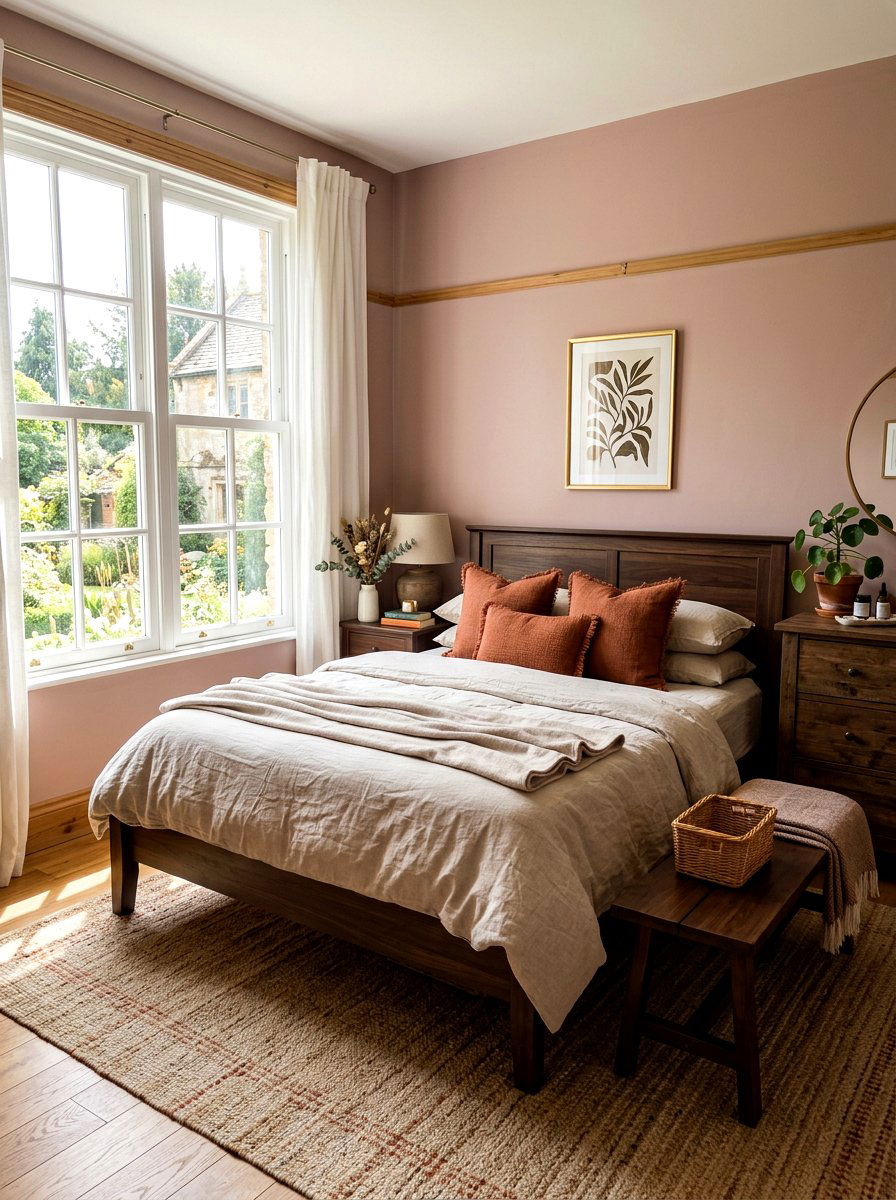 Dusty Rose Guest Room - 30 desert color decor ideas