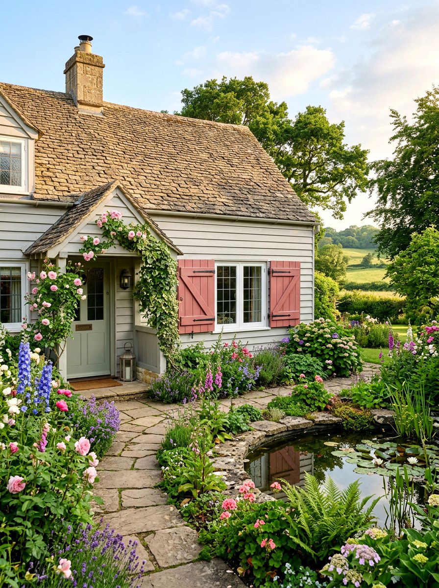 Dusty Rose Shutters - 30 shutters color ideas