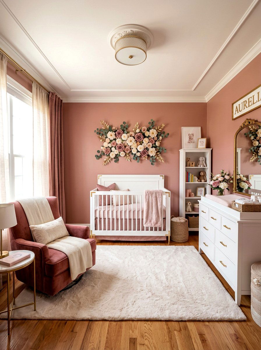 Dusty rose nursery - 30 collected nursery decor ideas