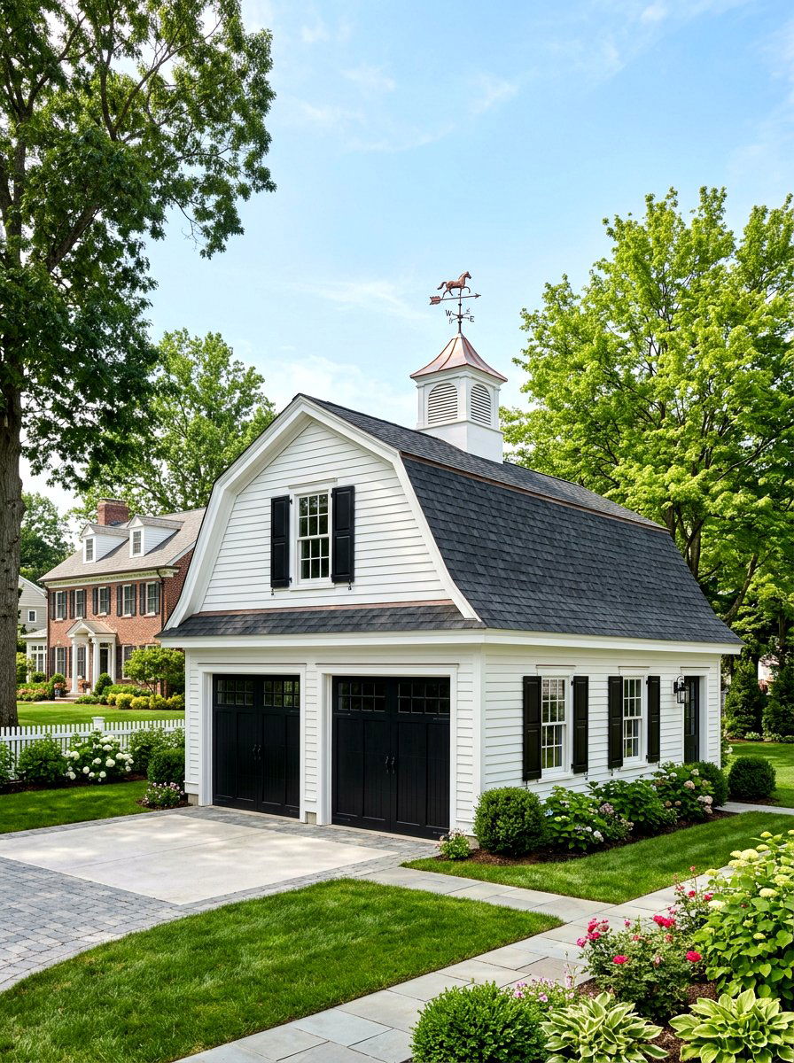 Dutch Colonial Garage - 30 detached garage exterior ideas