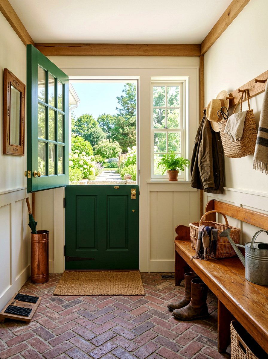 Dutch Door Entry - 30 English mudroom ideas