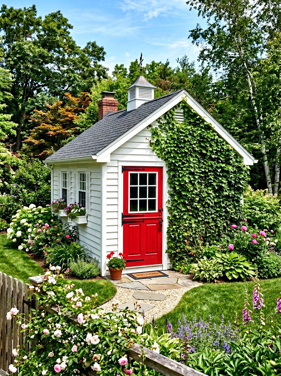 Dutch Door Shed - 30 farmhouse shed ideas