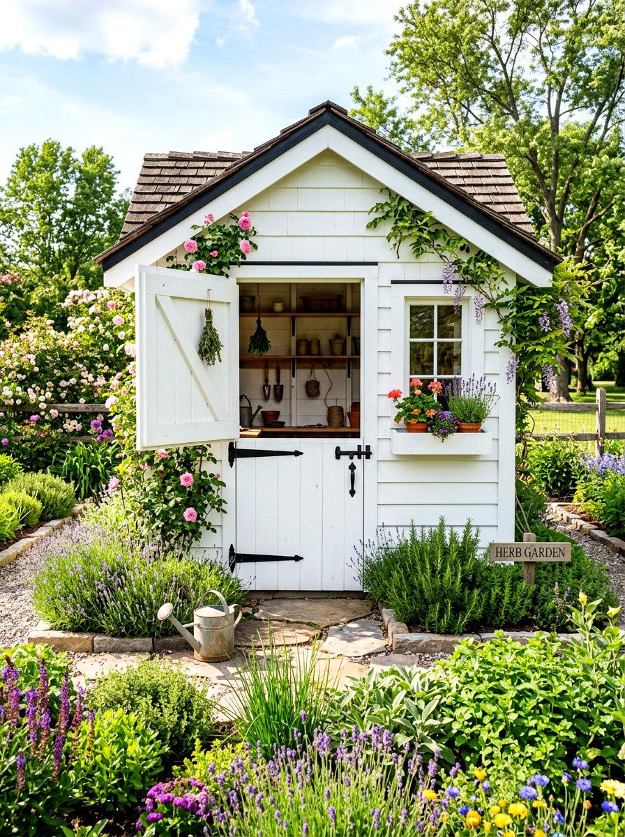 Dutch Door Shed - 30 outdoor storage shed ideas