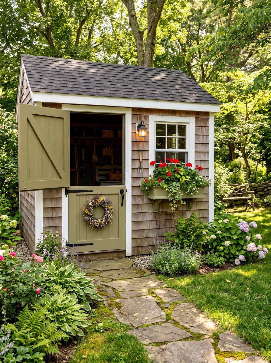 Dutch Door Shed - 30 cottage shed ideas