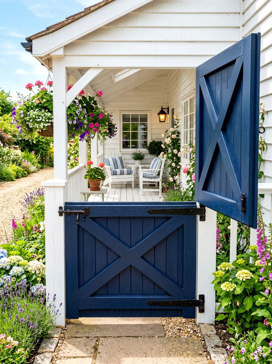 Dutch Door Style Gate - 30 front gate ideas