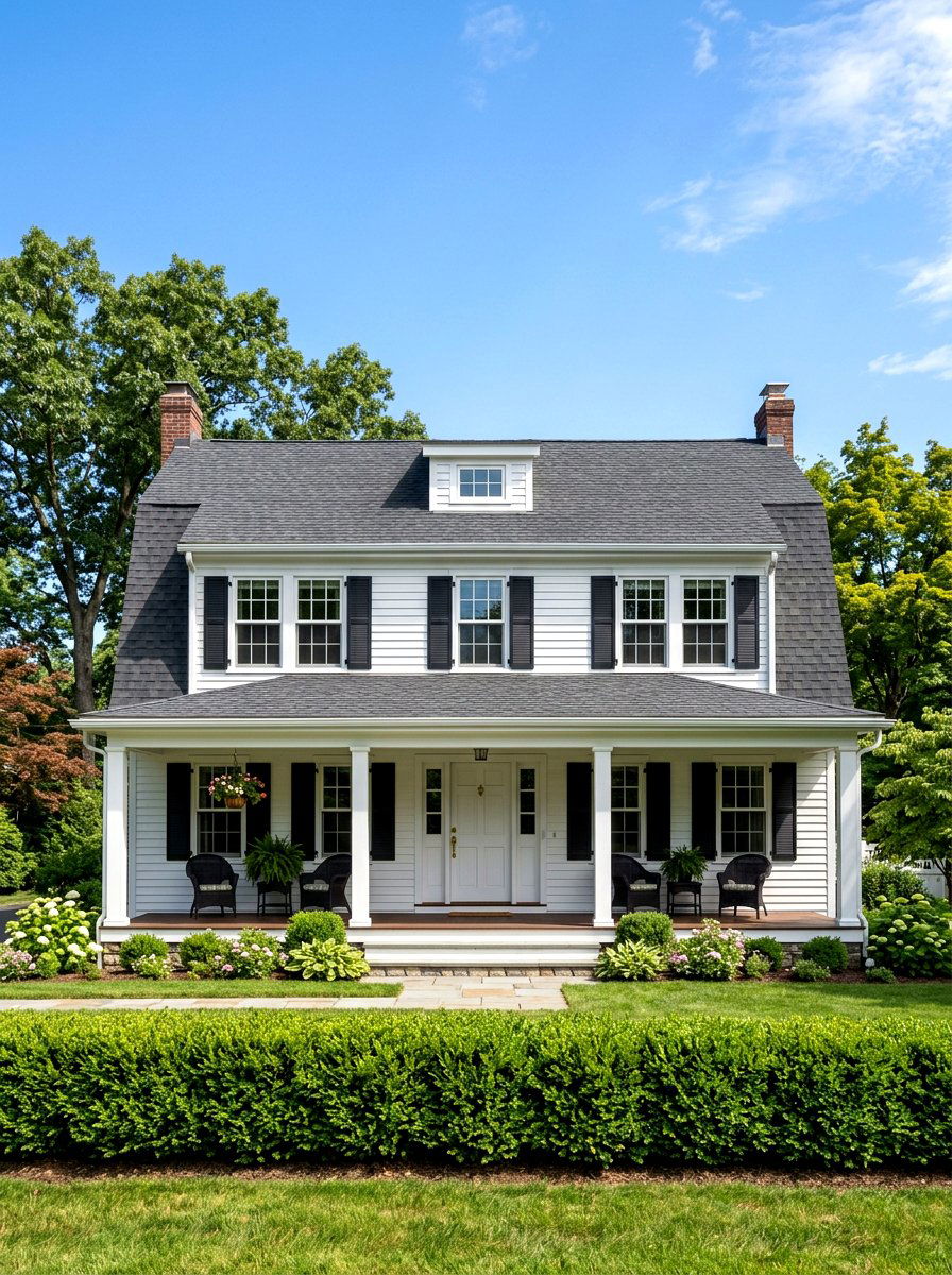 Dutch colonial house exterior - 30 two story house exterior ideas