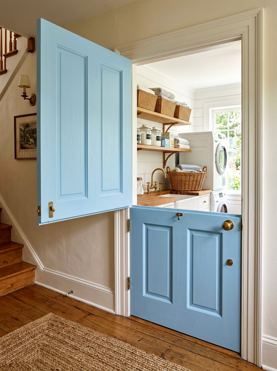 Dutch door laundry room - 30 vintage laundry room ideas