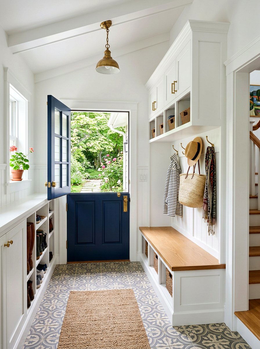 Dutch door mudroom - 30 designer mudroom ideas
