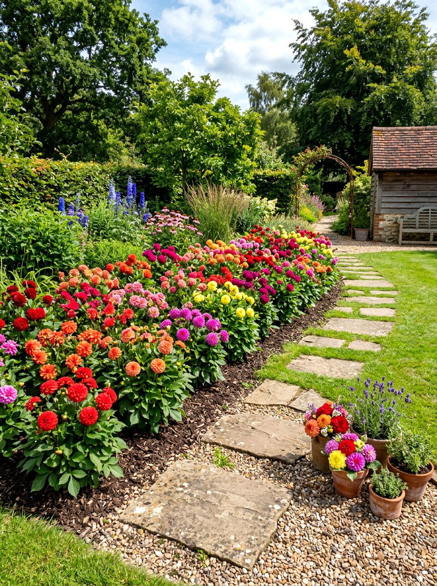Dwarf Dahlia Garden - 30 dahlia cutting patch ideas