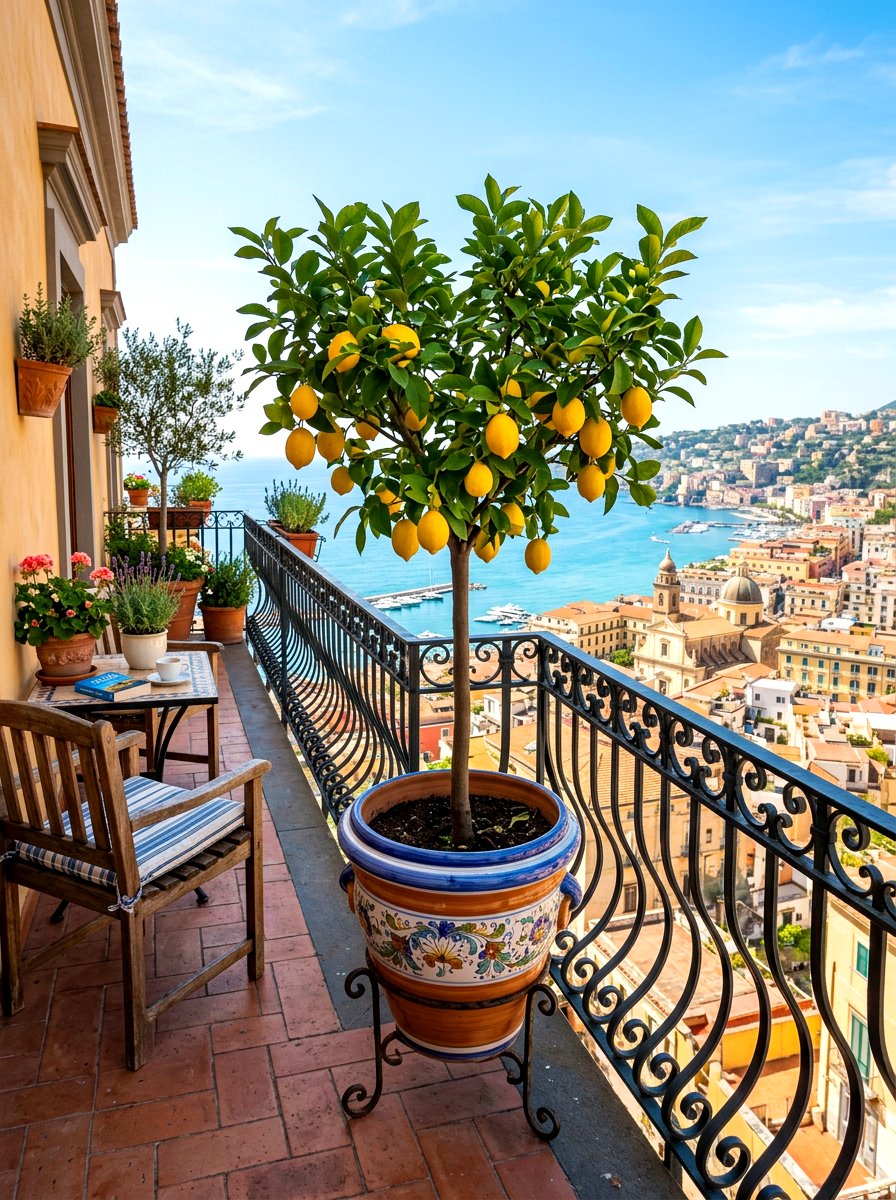 Dwarf Fruit Trees - 30 condo balcony garden ideas