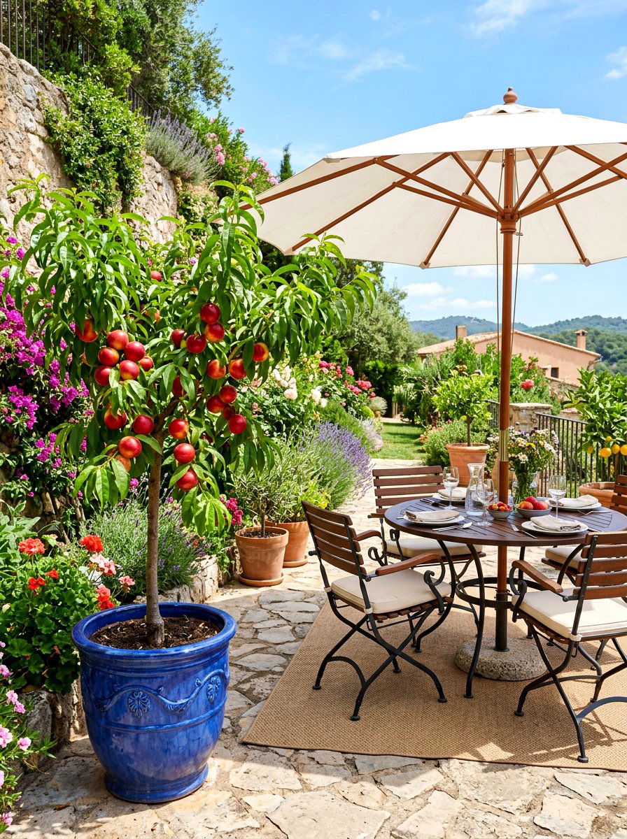 Dwarf Nectarine Tree Patio - 30 dwarf fruit tree garden ideas