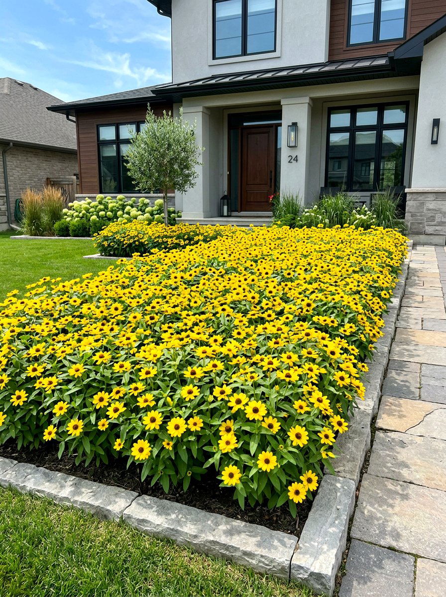 Dwarf Sunflower Garden - 30 sunflower patch ideas