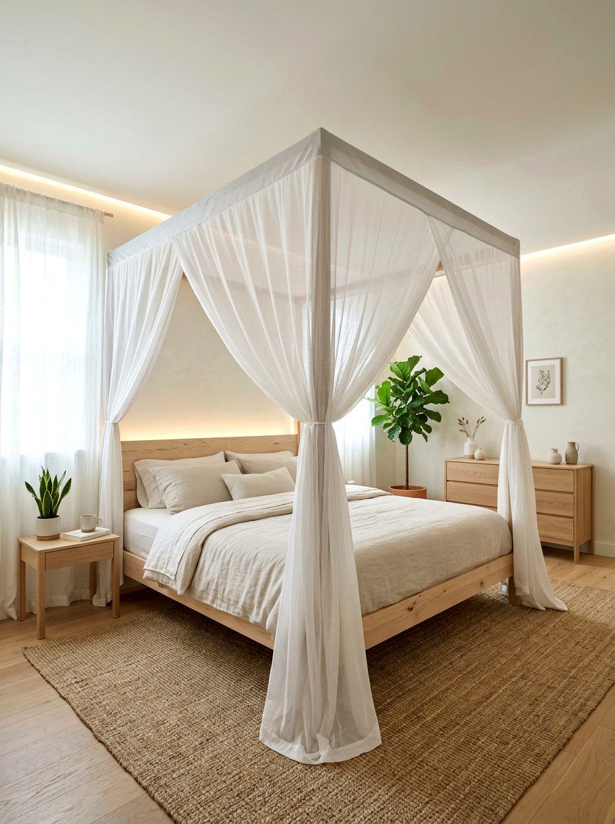 EMF Shielding Bed Canopy - 30 invisible wellness home ideas