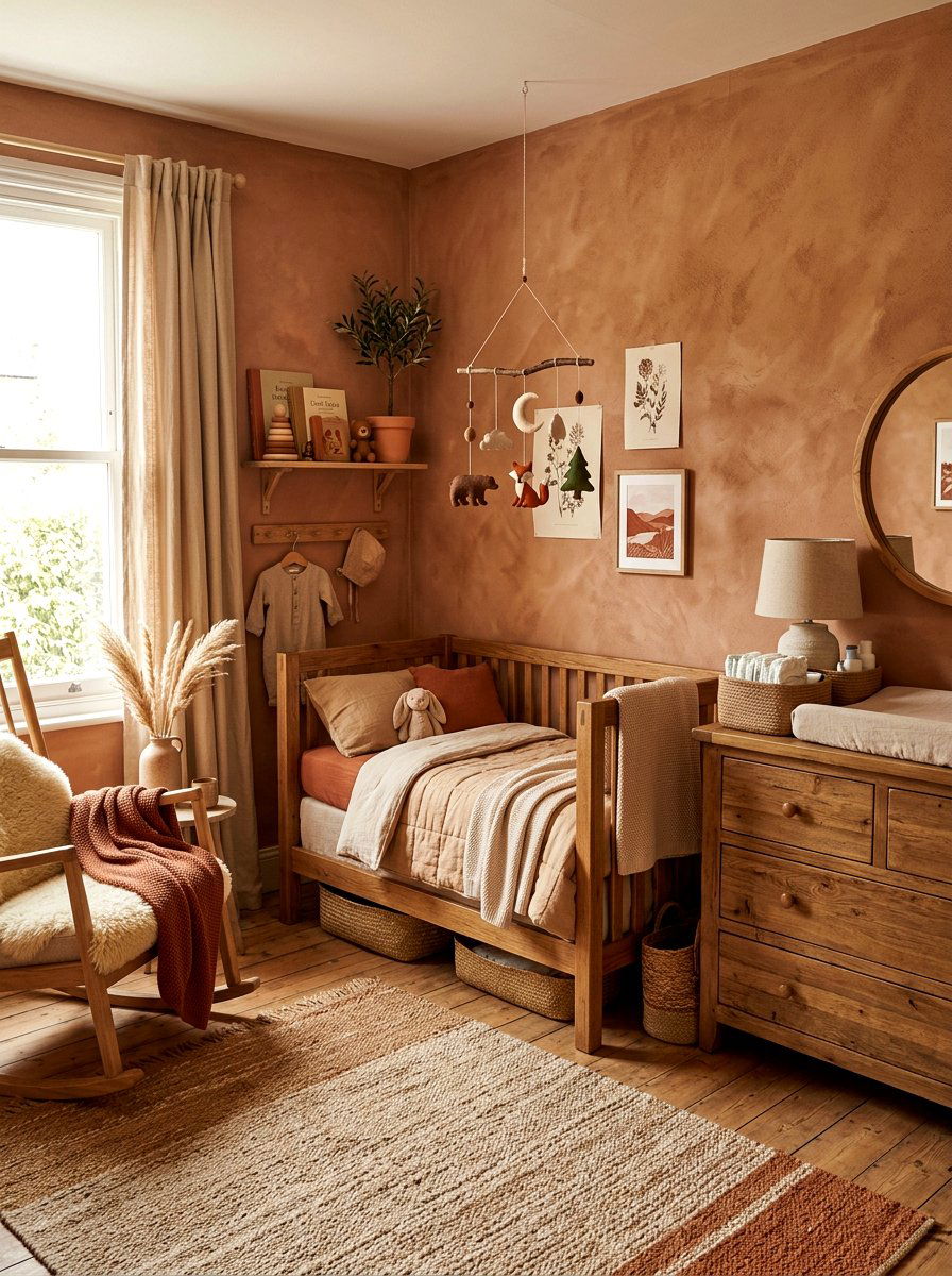 Earth Tone Baby Room - 30 baby room ideas