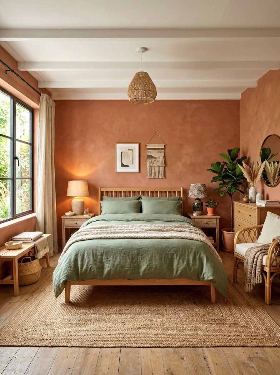 Earth Tone Bedroom - 30 viral bedroom decor ideas