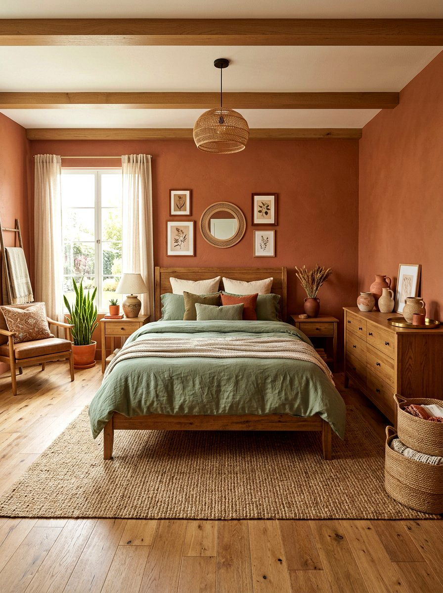 Earth Tone Bedroom - 30 collected bedroom decor ideas