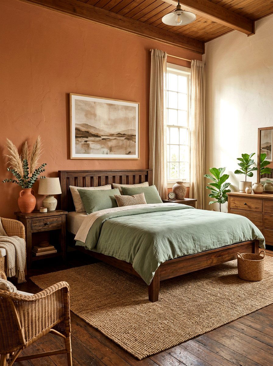 Earth Tone Bedroom - 30 cute bedroom decor ideas