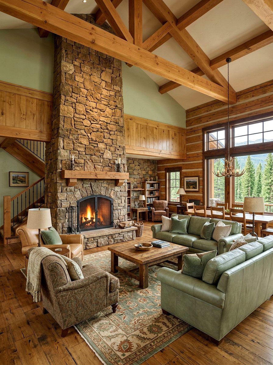 Earth Tone Color Palette - 30 lodge decor ideas