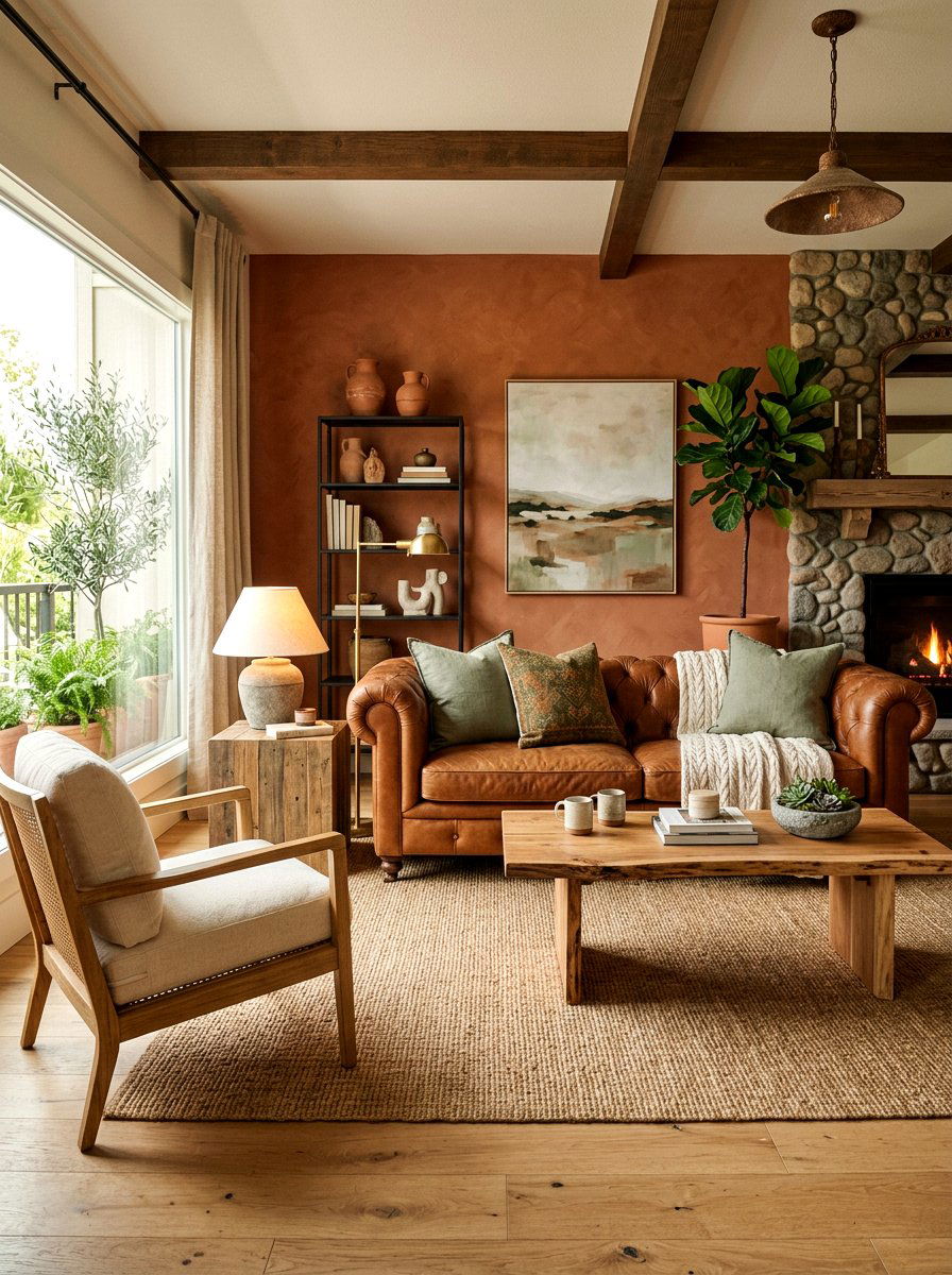 Earth Tone Decor - 30 elegant living room ideas