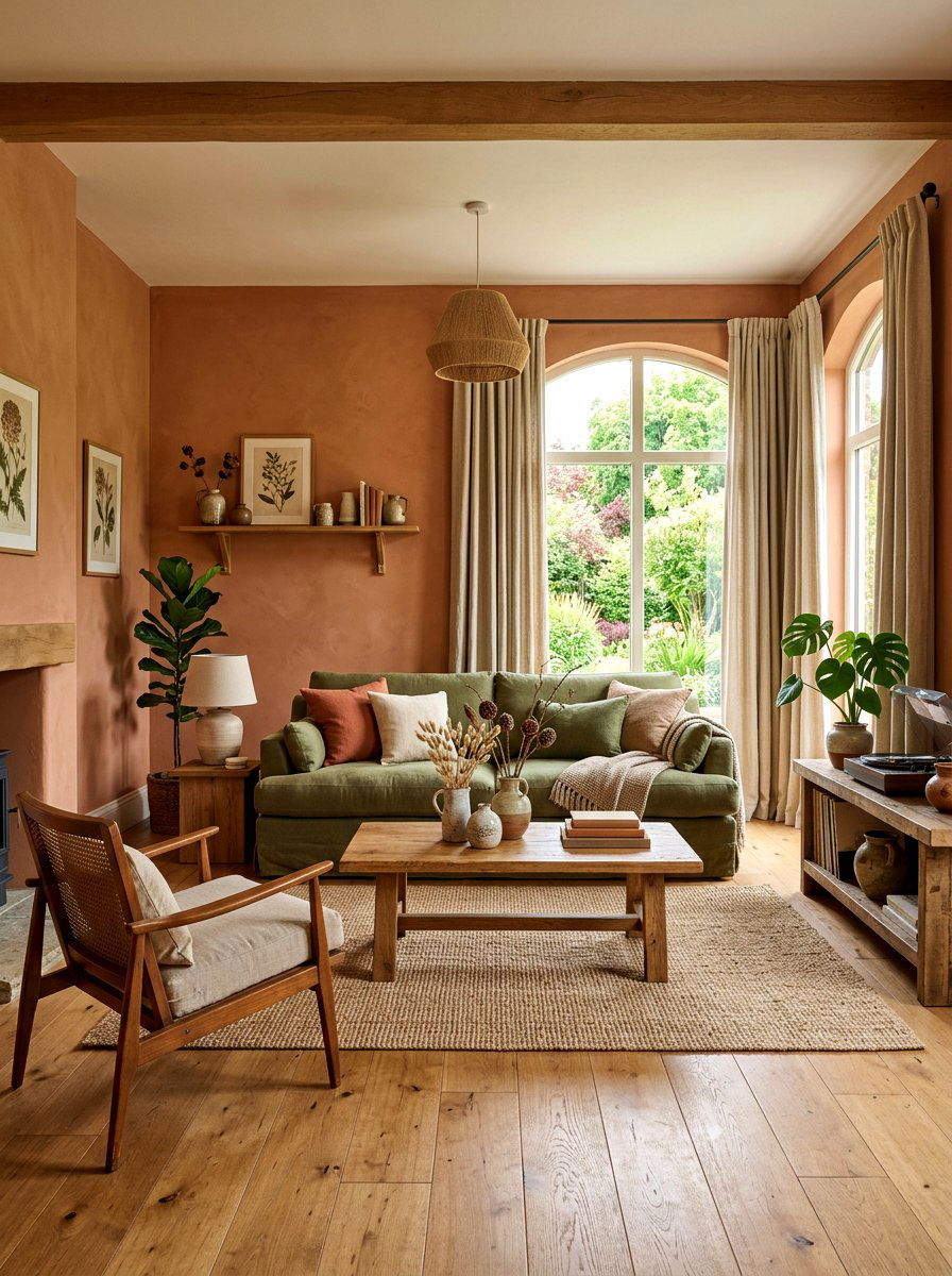 Earth Tone Living Room - 30 cozy living room ideas