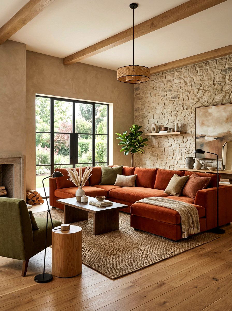 Earth Tone Living Room - 30 luxury living room ideas