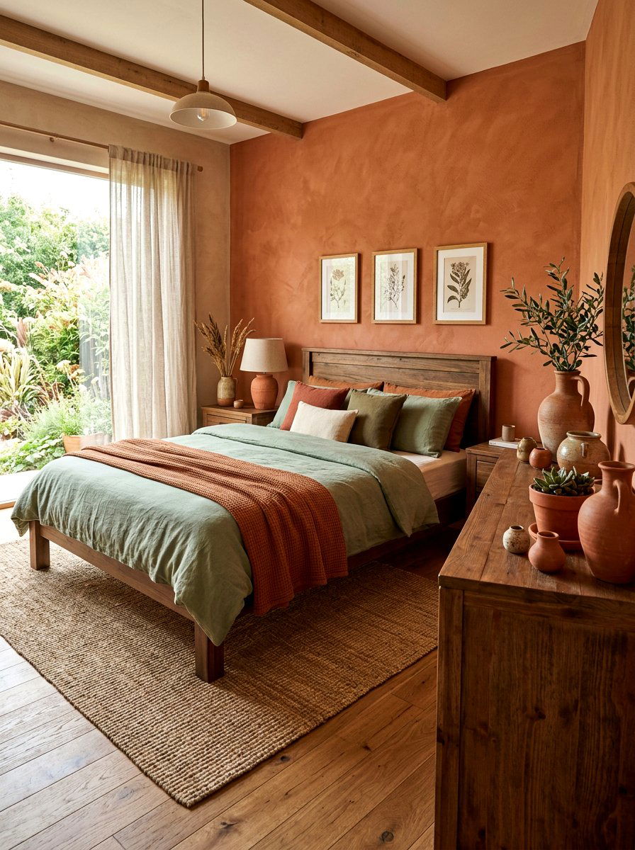 Earth Tone Palette - 30 romantic bedroom ideas