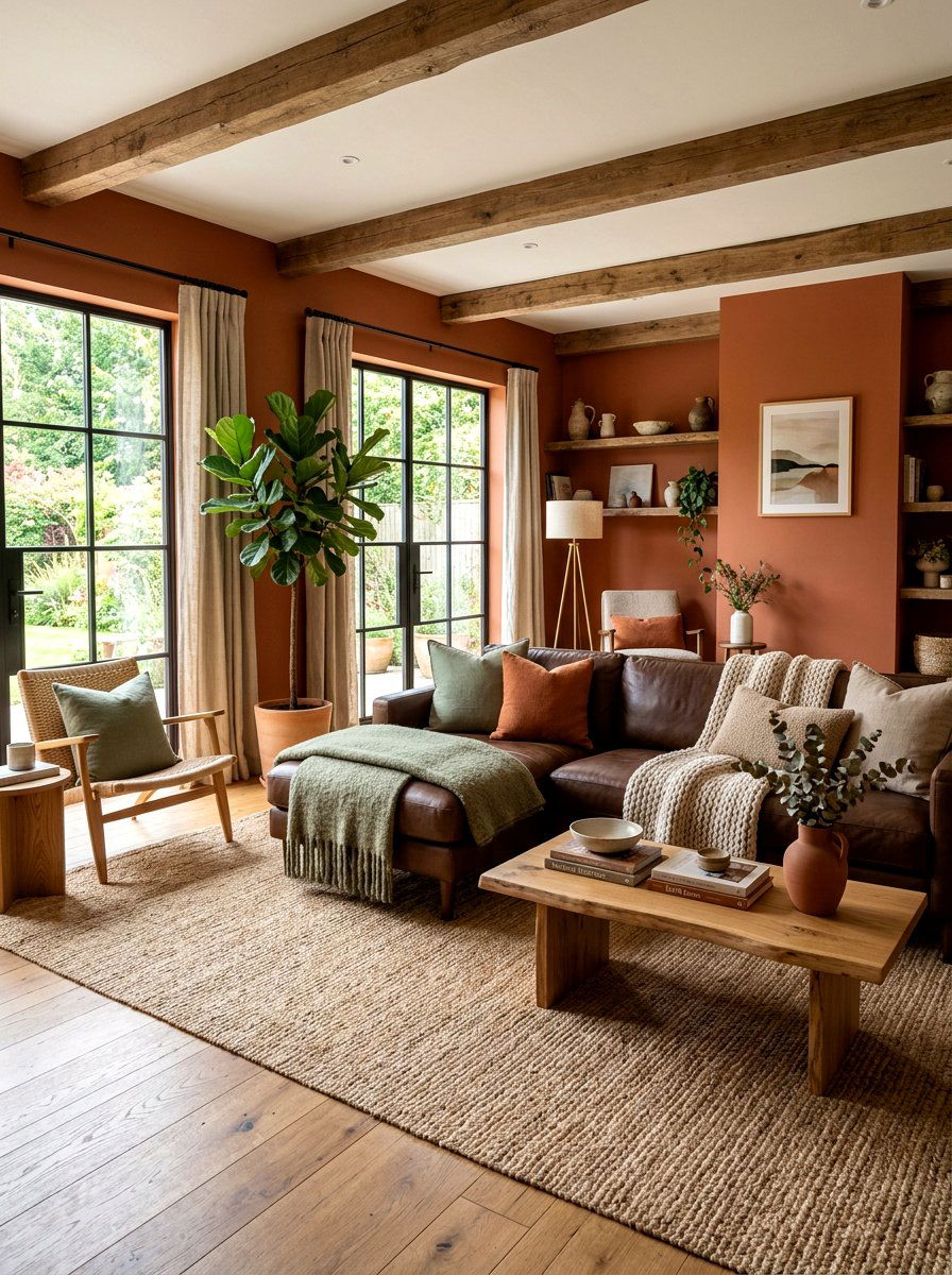 Earth Tone Palette - 30 editorial apartment decor ideas