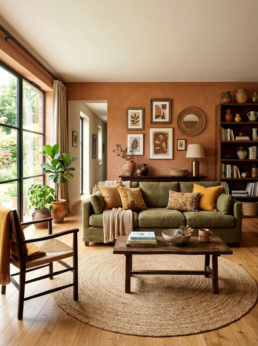Earth tone living room - 30 restorative living room ideas