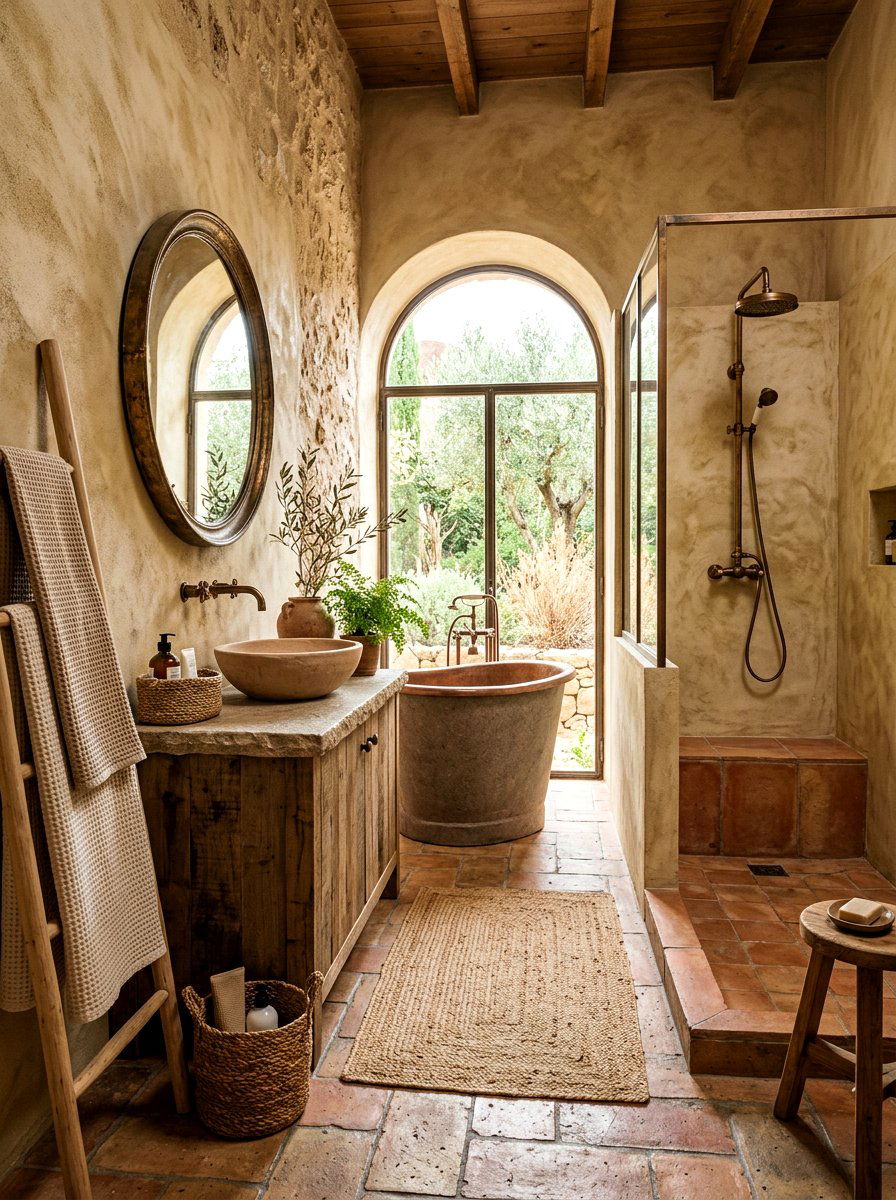 Earthy Bathroom - 30 neutral bathroom ideas
