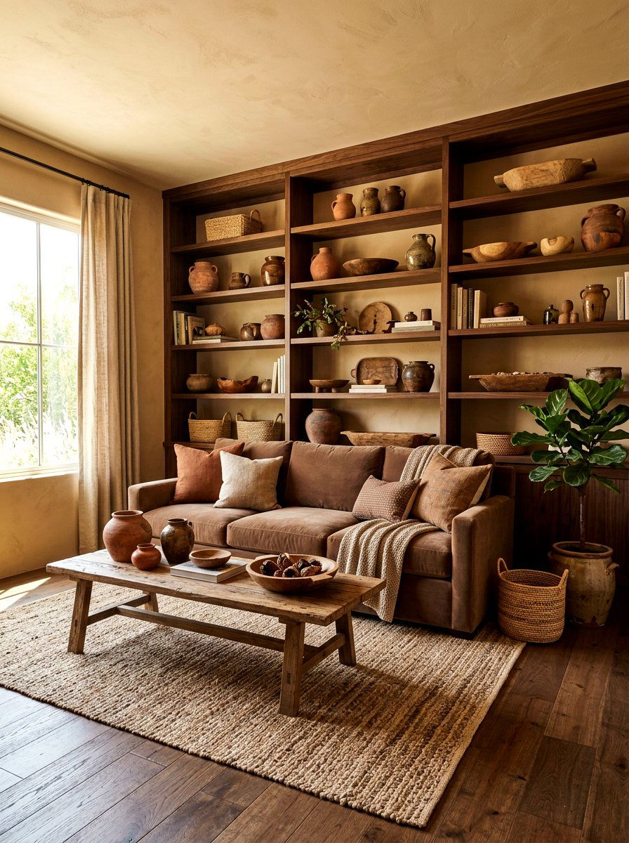 Earthy Brown Decor - 30 quiet room decor ideas
