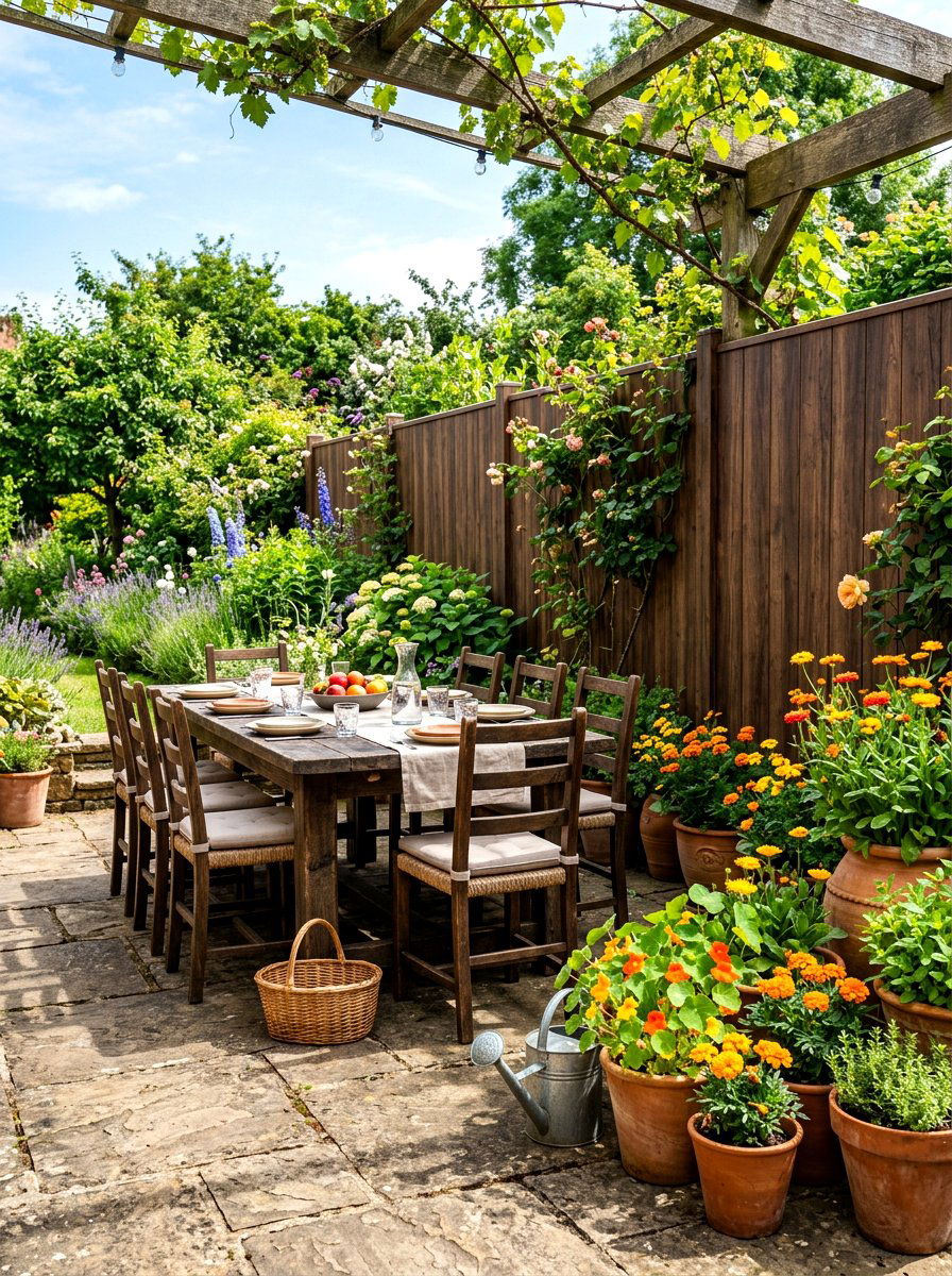Earthy Brown Fence - 30 fence paint ideas