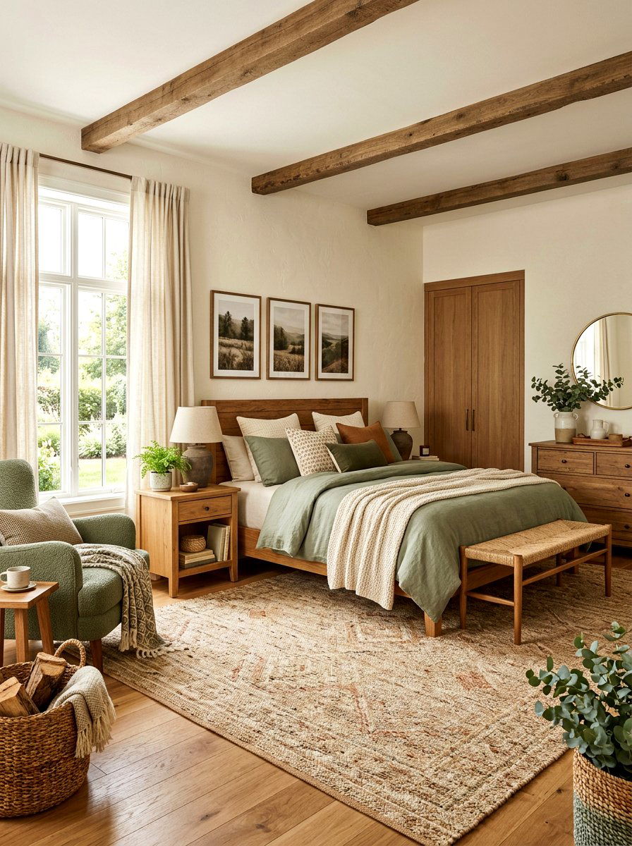 Earthy Color Palette - 30 mushroom bedroom ideas
