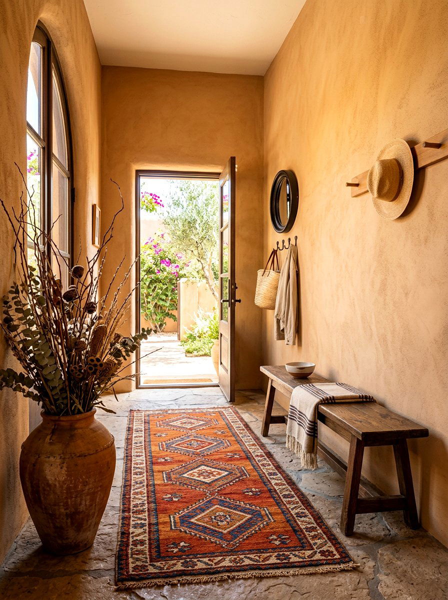 Earthy Entryway - 30 desert color decor ideas