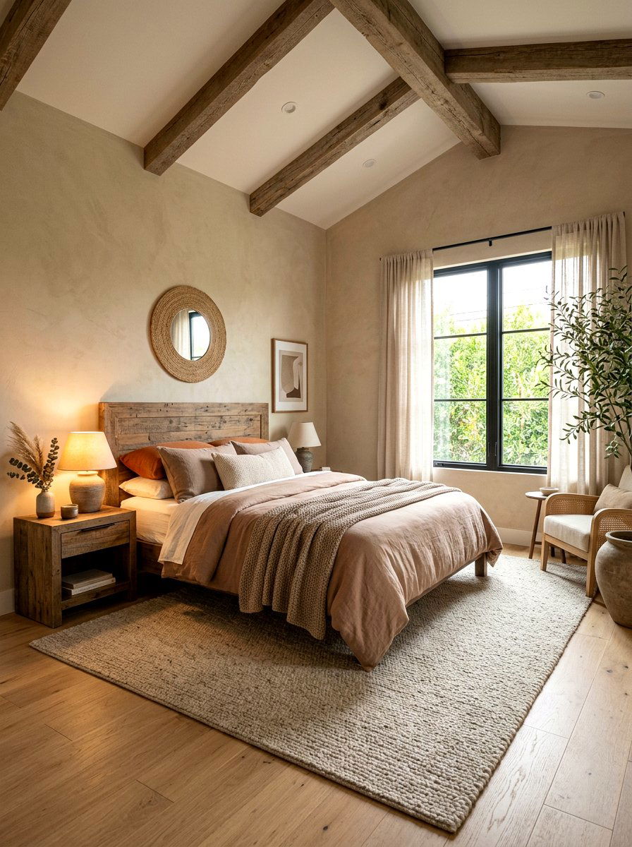 Earthy Neutral Bedroom - 30 spa bedroom retreat ideas