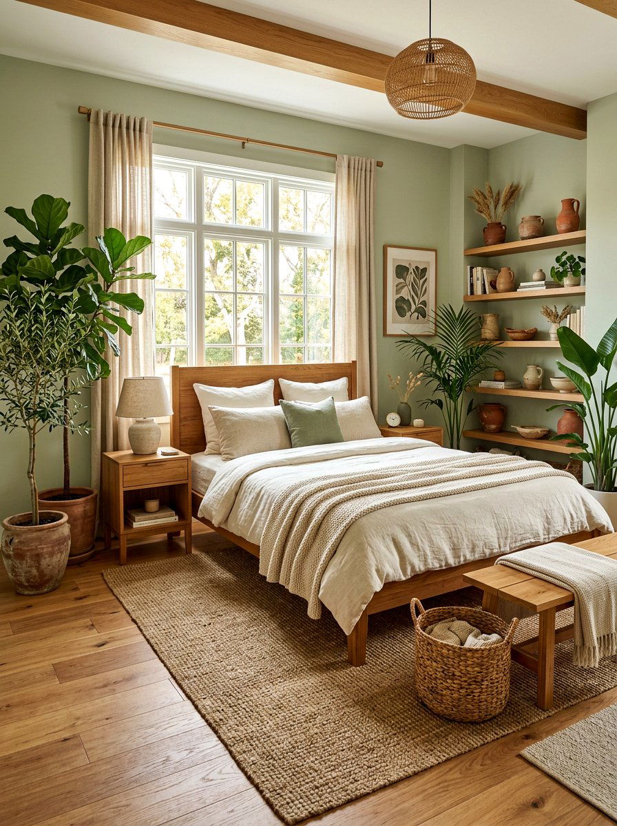 Earthy Neutral Bedroom - 30 bedroom makeover ideas